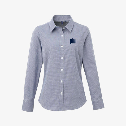 PLM Women's Checkered Oxford Shirt